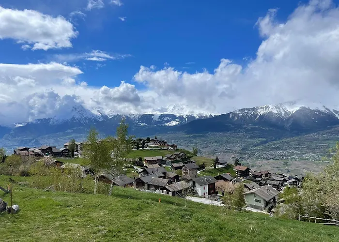 Joli 2 Pieces Et Demi Confort, Balcon Du Ciel Mont-noble Apartman Nax