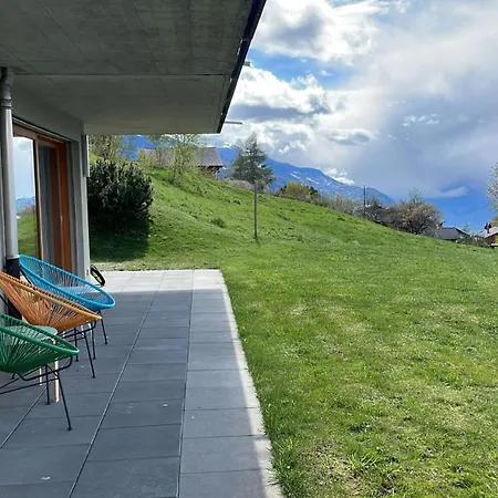 Joli 2 Pieces Et Demi Confort, Balcon Du Ciel Mont-noble Lejlighed Nax